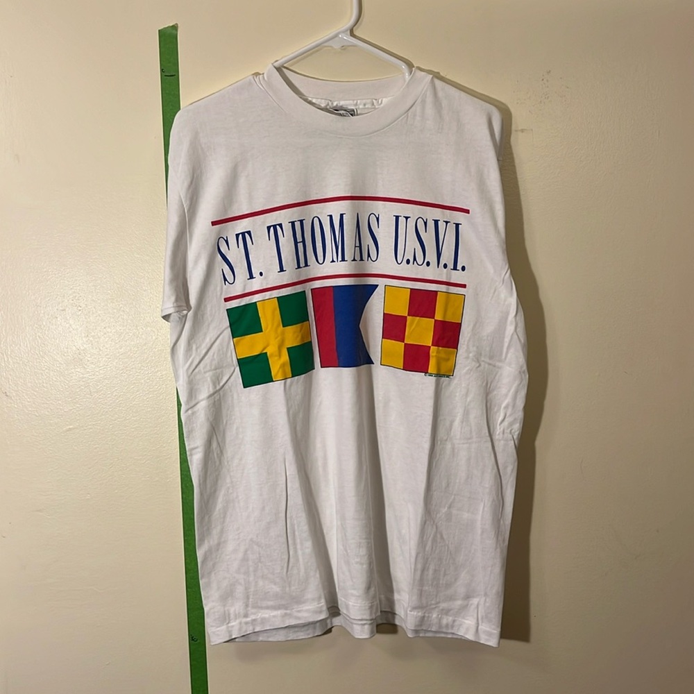 Vintage 1990 St Thomas T Shirt Sz L